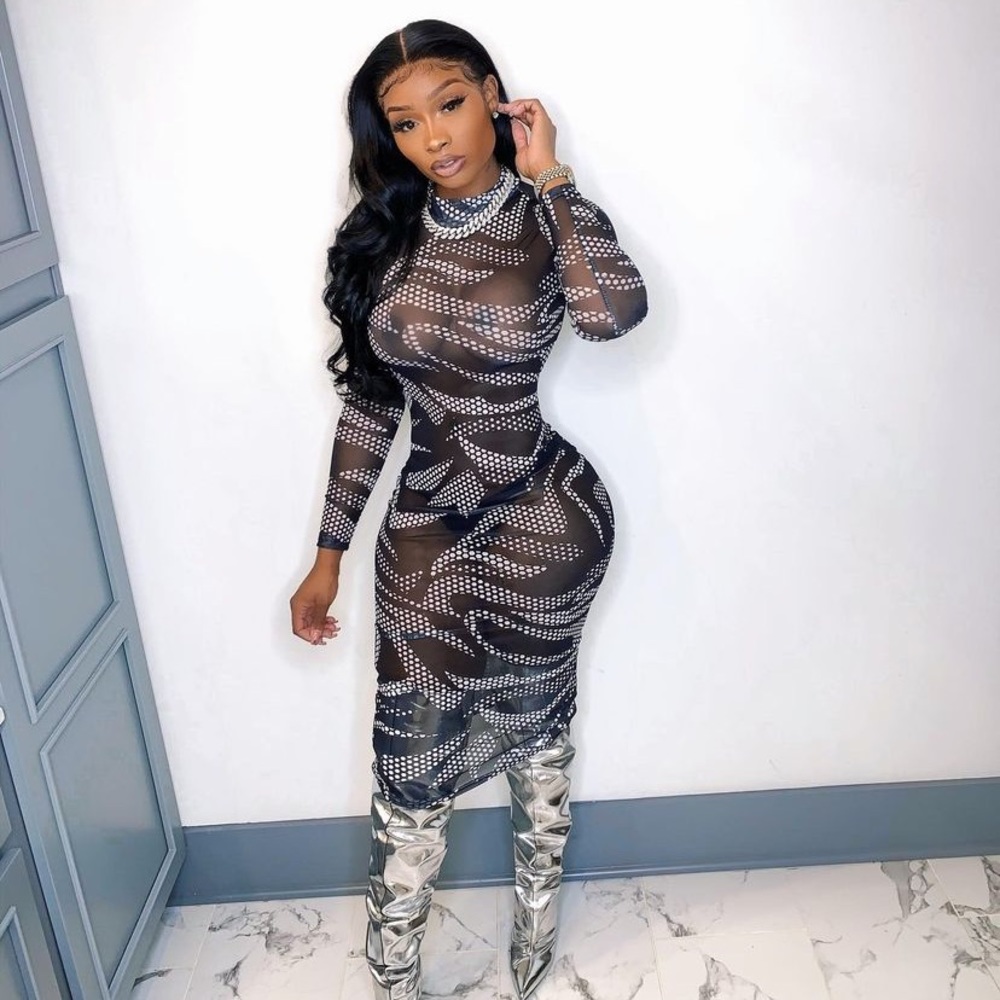Brand new black & silver dress